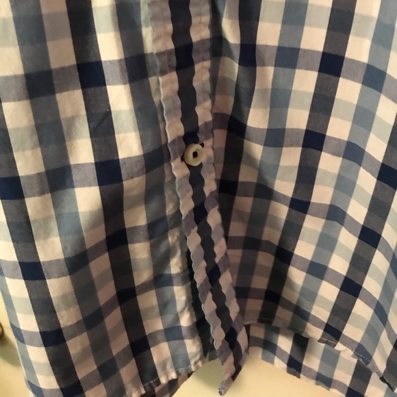 Tommy Hilfiger Blue & White Plaid LS Button Down Mens Medium M - Picture 6 of 12